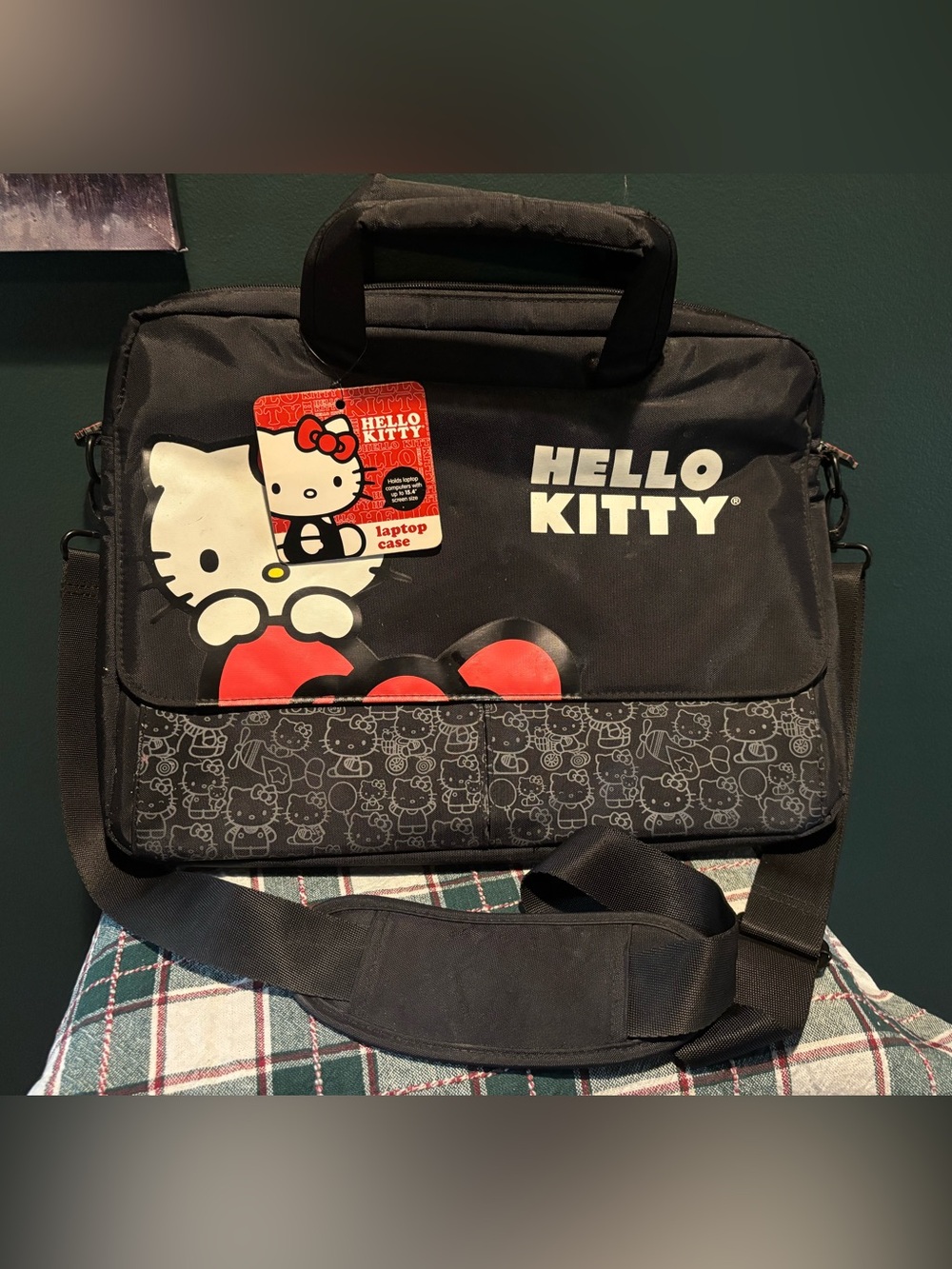 NWT Hello Kitty Black & Red Laptop Case